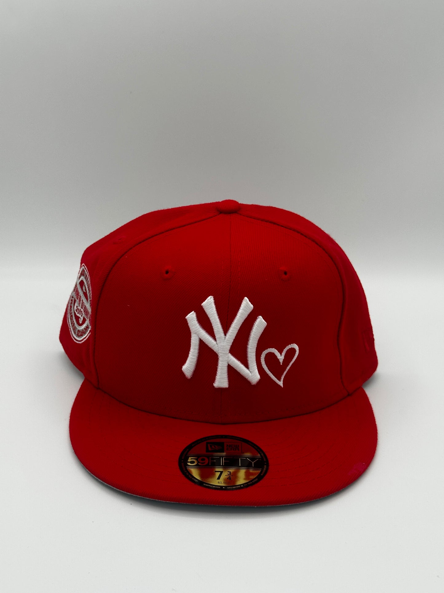Yankees Fitted Hat Red Heart