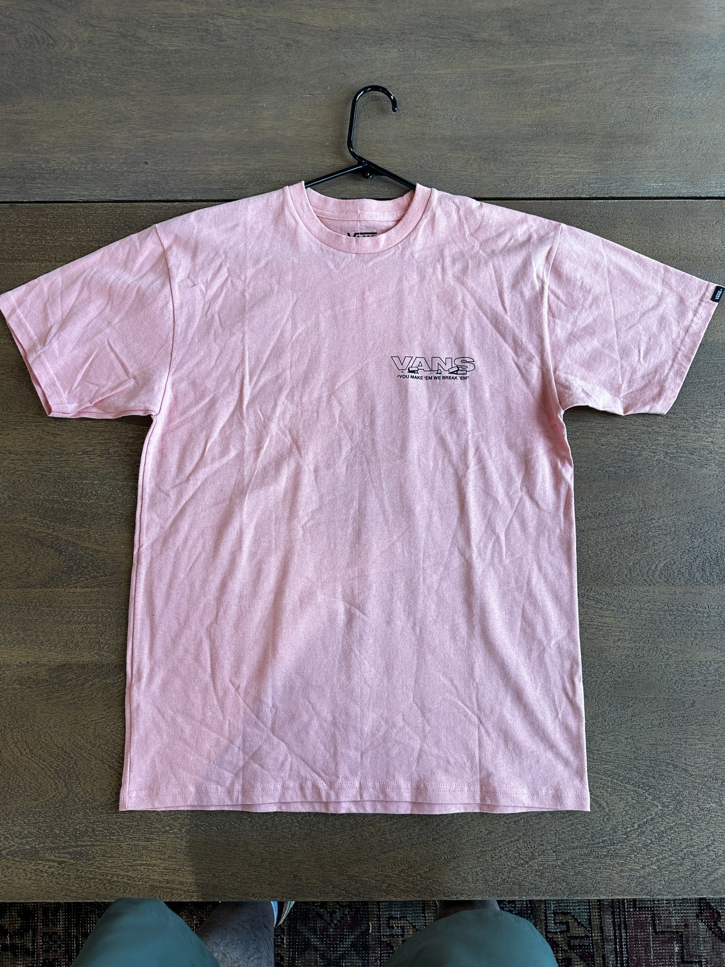 Vans Men's Medium Pink Tee