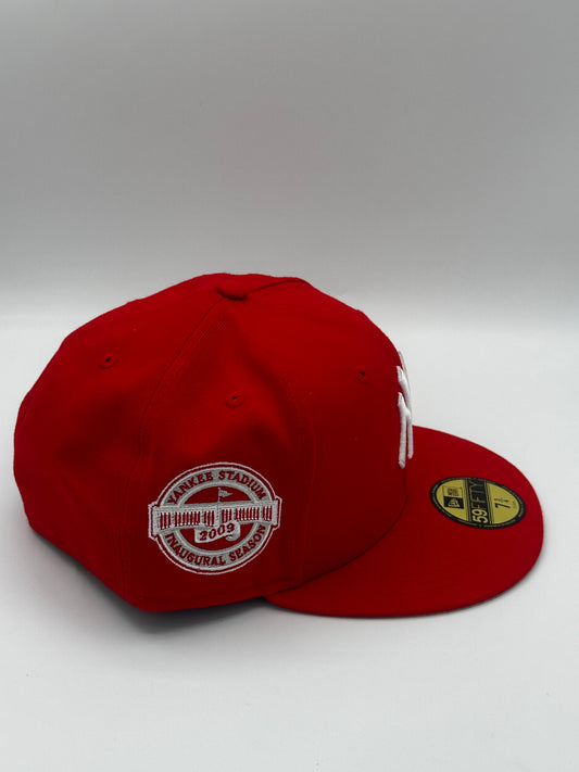 Yankees Fitted Hat Red Heart