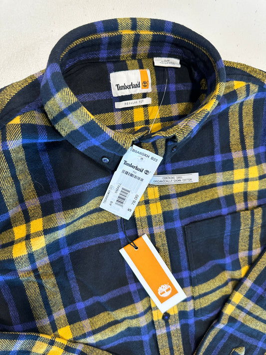 Timberland Flannel Blue and Gold
