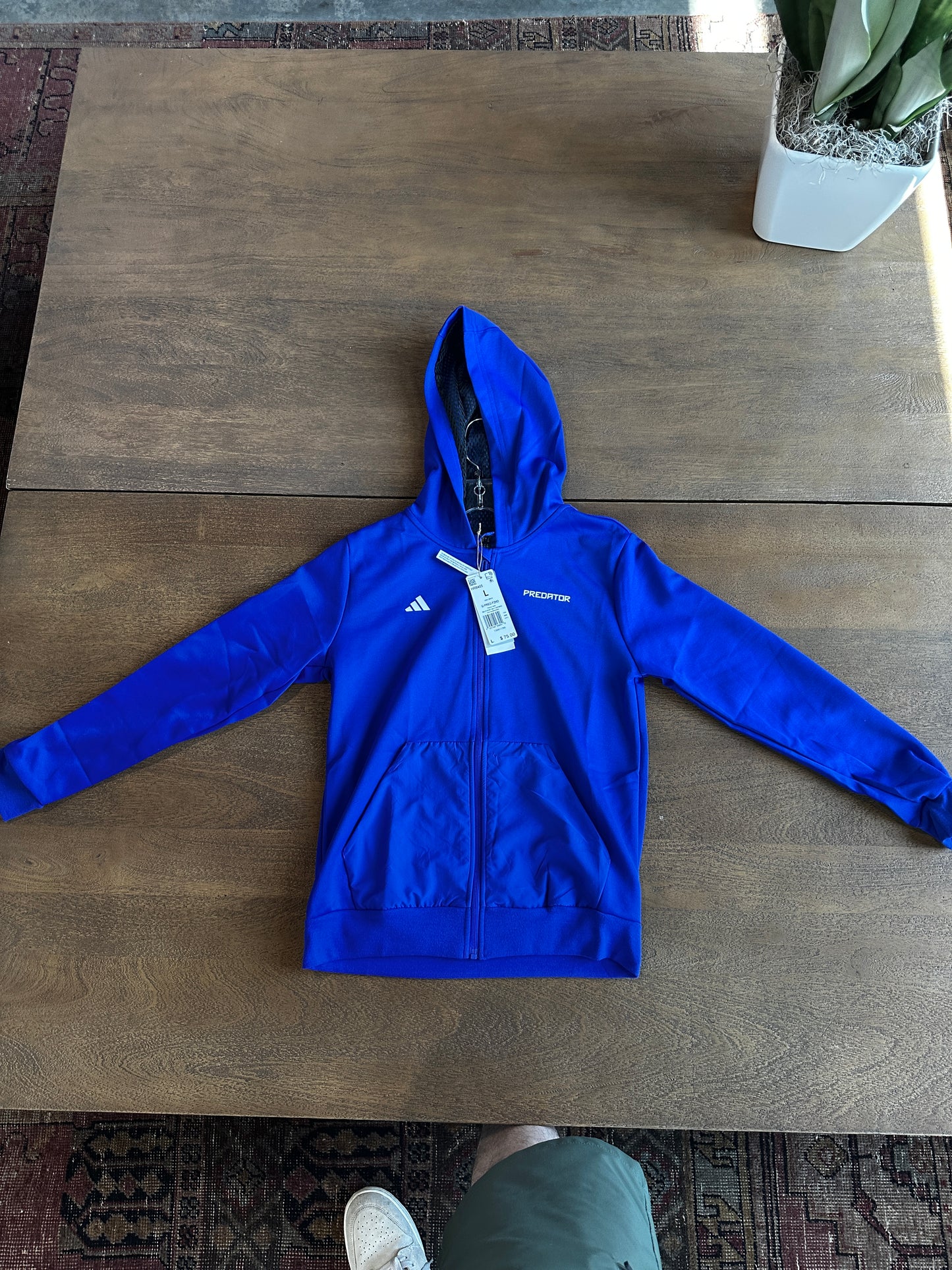 Adidas Predator Hoodie Blue Youth