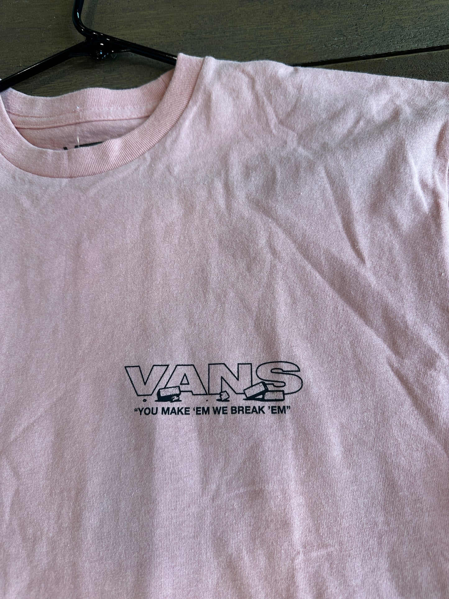 Vans Men's Medium Pink Tee