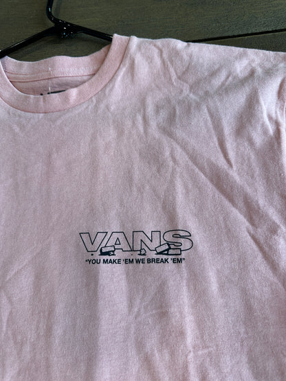 Vans Men's Medium Pink Tee