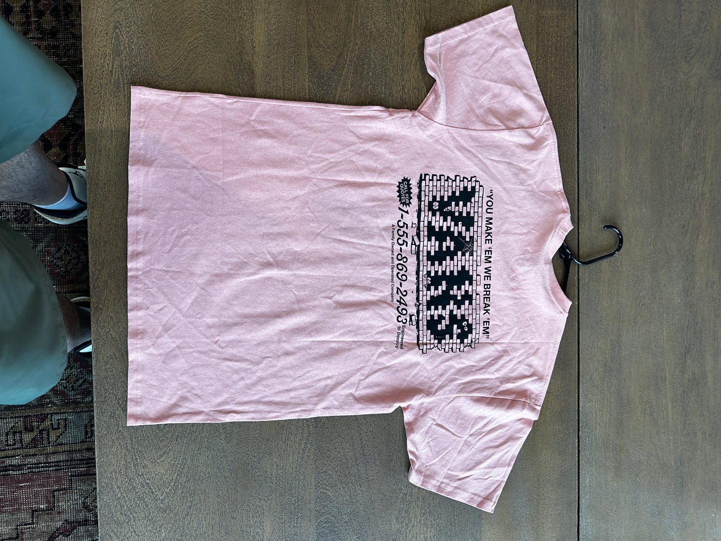 Vans Men's Medium Pink Tee