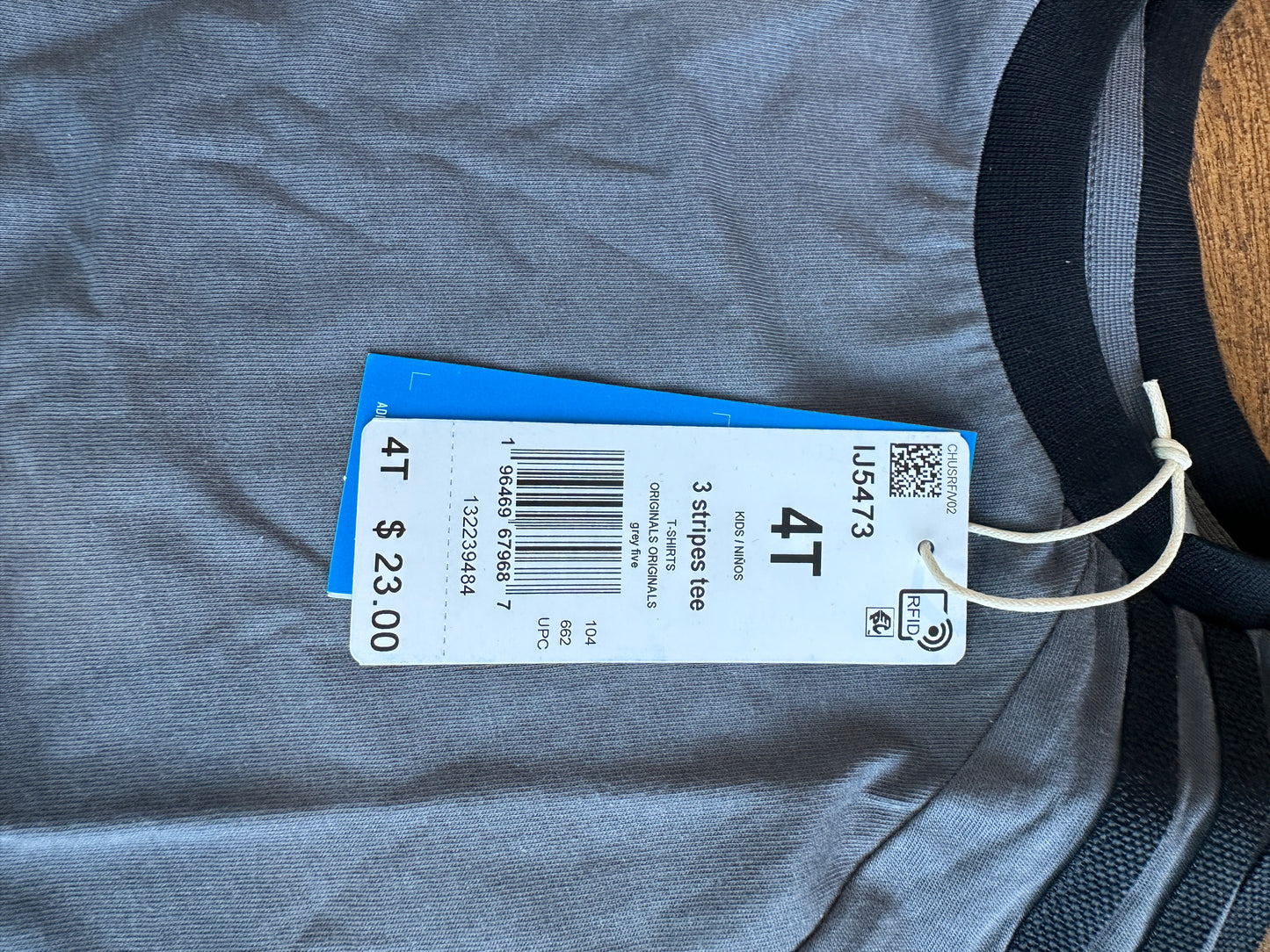 Adidas Kids Grey Tee